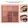 9 Colors Matte and Eyeshadow Palette, Warm Color Eye Shadows Glitter Makeup Kit Make Up Brushes Set Nature Nude Earth Tone Beauty Cosmetics High Pigment Powder Pallet view 4