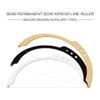 HOTWE Eyebrow Mapper with Strings, String/symetric brow drawing marking ruler, Microblading Line Marker Ruler Eyebrow Tattoo Measuring Tool With 10pcs Thread Lines for Eyebrow Mapper (Golden) view 3
