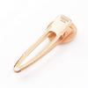 10Pcs Alloy Light Gold Alligator Hair Clip with Flat Round Cabochon Settings Metal Hair Barrettes for DIY Hair Accessoires Making view 2