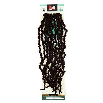 Bobbi Boss Butterfly Locs Pre-Loop Crochet Braid NU LOCS Distressed Style 24" (4-Pack, 613)