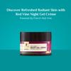 Pilgrim Red Vine Night Gel Crme | Anti-Aging Night Cream with Vitamin C, Retinol & Mulberry | Reduces Wrinkles & Fine Lines | Hydrates, Restores & Improves Skin Texture | 1.76 Oz (50g) view 3