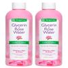 De La Cruz Rose Water and Glycerin for Face - Rosewater Facial Toner and Moisturizer for Skin and Hair 8 fl oz (236 mL) - 2 Bottles view 1