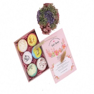 Natural Bath Bombs Gift Set Contains Essential Oils Petals Suitable for Bubble & Spa Best Women Birthday Anniversaries Mother's Day
