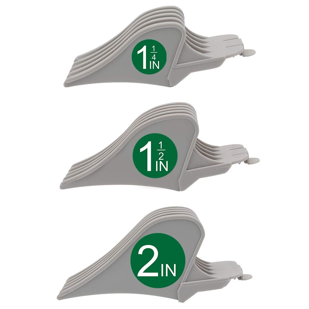 Professional Hair Clipper Guides: 1 & 1/4", 1 & 1/2", 2" Combs, Fits Wahl Clippers (White)