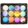 Ulalaza Natural Organic Bath Bombs Gift Set - Essential Oils, Petals - Suitable for Bubble & Spa - Best for Women, Men, Kids - 12 Count view 2