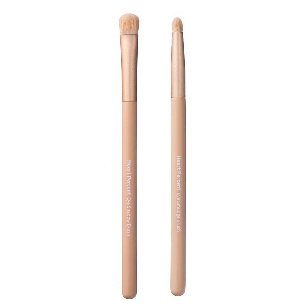 Heart Percent Eye Brush Duo Set Blending & Smudging Professional Makeup Tool