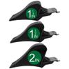 CR8GR8 Professional Hair Clipper Combs Guides, Hair Clipper Guards 1 & 1/4" 1 & 1/2" 2", Mega NO.16 NO.12 NO.10 fits for Most Wahl Clippers(Black) view 1