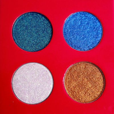 Alluring Faces Duo Chrome Eye Festival Eye Shadow Palette - Black