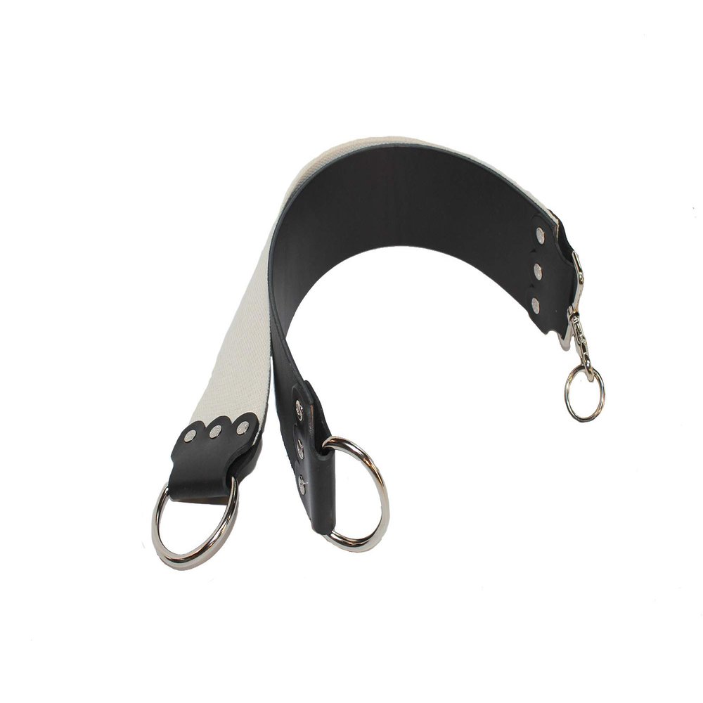 Mountain Mike black Bridle Shaving Strop with D ring handle
