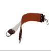 Mountain Mike light brown Bridle Shaving Strop with D ring handle view 1