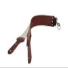 Mountain Mike dark brown Bridle Shaving Strop with 6 piece latigo handle view 1