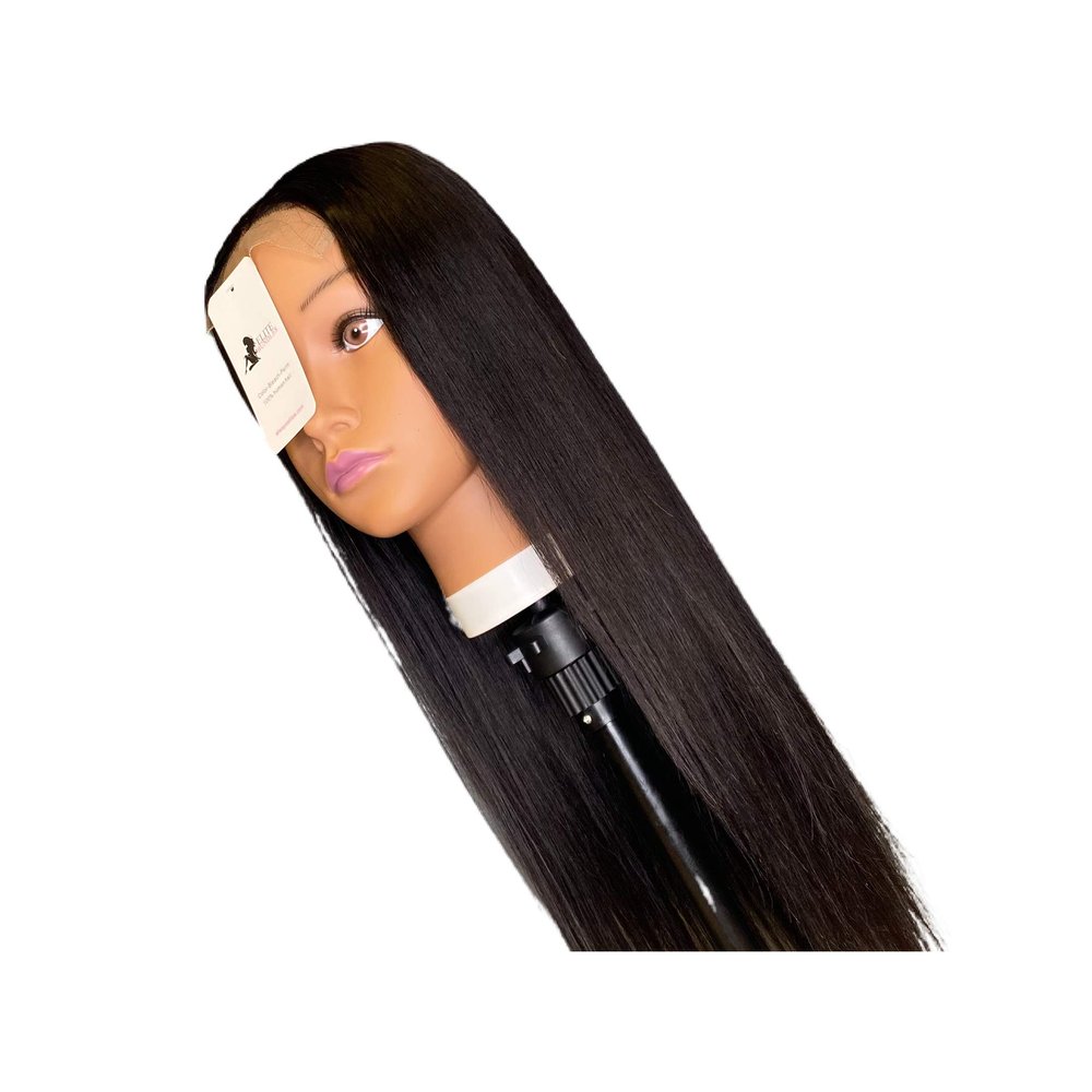 100% Human Wig4x4 Silky Straight Wig 150% Density