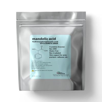 Talsen Chemicals Mandelic Acid Powder 99.9% Purity, DIY Cosmetic Grade For Mandelic Acid Serum, Peel/Mask or add to Cream, Moisturizer (4 Ounce / 113 Gram)