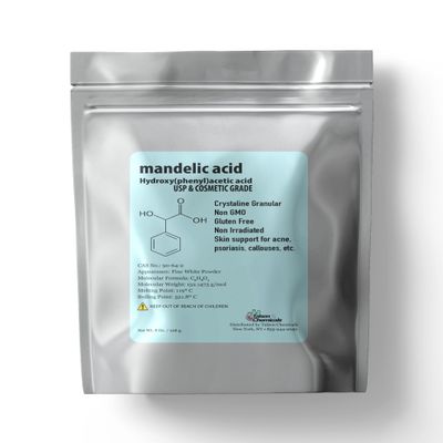 Talsen Chemicals Mandelic Acid Powder 99.9% Purity, DIY Cosmetic Grade For Mandelic Acid Serum, Peel/Mask or add to Cream, Moisturizer (8 Ounce / 226 Gram)