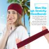 RITOPER 10 Pack Headbands for Women, Wide Non Slip Headbands for Workout Yoga Running Fitness, Super Soft Thick Elastic Head Bands Hair Bands Comfort for Working Out, Spa Day, Travel & More view 3