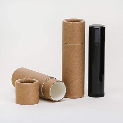 1/3 OZ Kraft Paperboard Lip Balm/Salve/Cosmetic/Lotion Tubes x1000