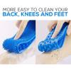 2 Pcs Silicone Back Scrubber for Shower, Deep Cleaner, Long Silicone Shower Scrubber, Men and Women - Silicone Brush Exfoliating Bath Body 28.5" (Sky Blue) view 3