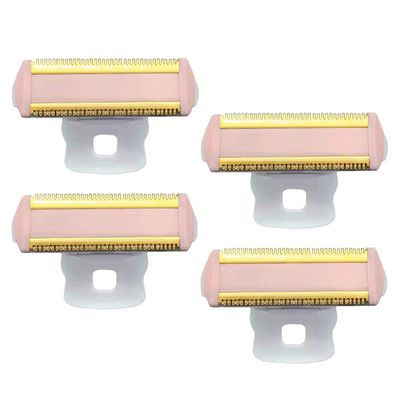 4PCS Women Shaver Replacement Heads Compatible with Finishing Touch Flawless Body Rechargeable Ladies Shaver Hair Remover Heads (Pack of 4)