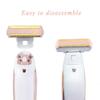 4PCS Women Shaver Replacement Heads Compatible with Finishing Touch Flawless Body Rechargeable Ladies Shaver Hair Remover Heads (Pack of 4) view 3