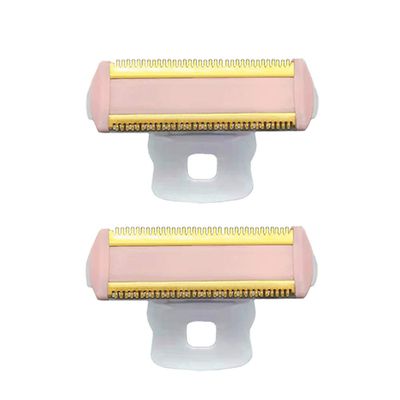 2PCS Women Shaver Replacement Heads Compatible with Finishing Touch Flawless Body Rechargeable Ladies Shaver Hair Remover Heads (Pack of 2)