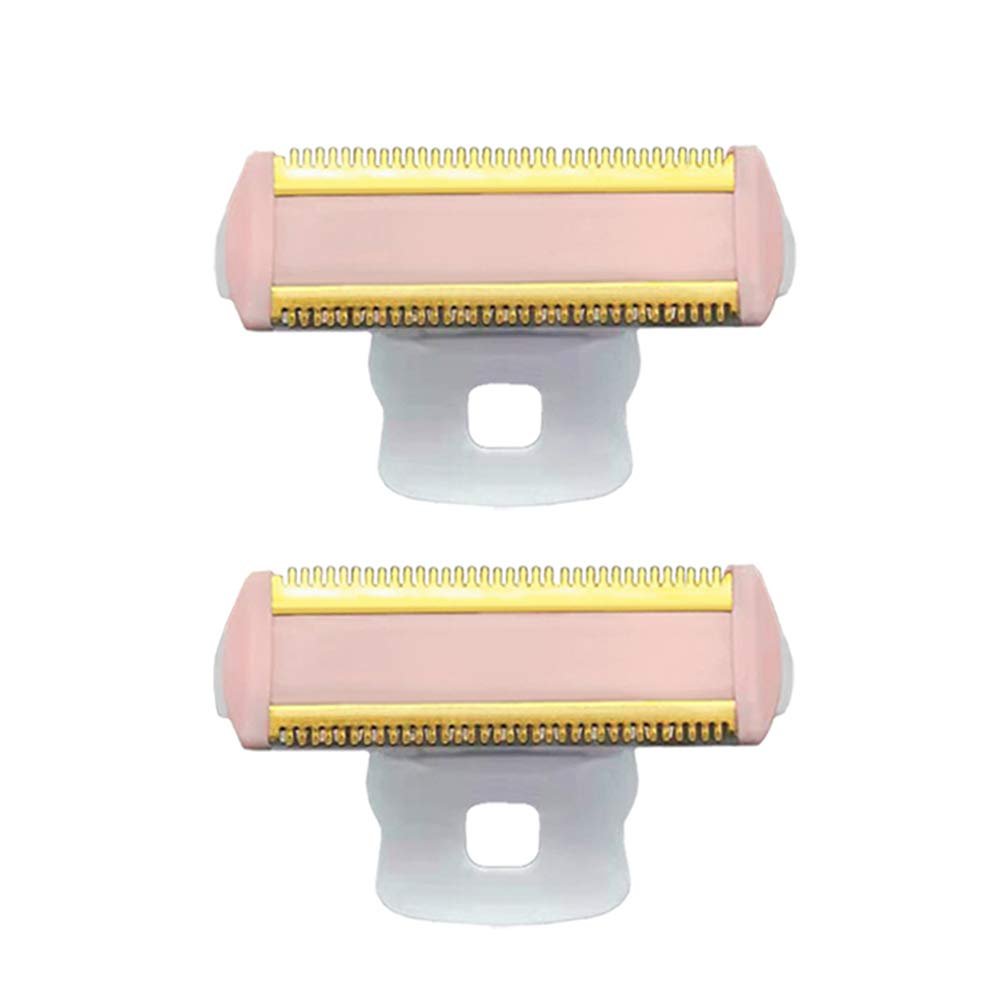 2PCS Women Shaver Replacement Heads Compatible with Finishing Touch Flawless Body Rechargeable Ladies Shaver Hair Remover Heads (Pack of 2)