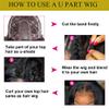 26inch 180% Density Peruvian Loose Curly Human Hair Machine Made Wigs Glueless Virgin Hair U Part Wigs For Women (16inch, 150% Density) view 3