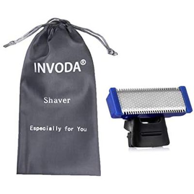 1PCS Shaver Replacement Head for Solo Rechargeable Full Body Hair Trimmer Shaver Replacement Cutter Head Oneblade Replaceable Blades (1PCS + Storage Bag)