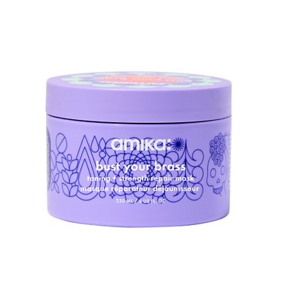 amika bust your brass toning + strength repair mask, 250ml