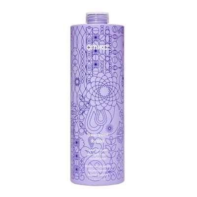 amika bust your brass cool blonde strength repair conditioner, 1000ml