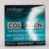 Delfanti-Milano  COLLAGEN REJUVENATING AND NOURISHING Night Cream  Face and Neck Moisturizer with BLACK PEARL and RED ALGAE GEL Made in Italy view 2