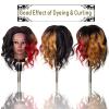 MILLYSHINE Mannequin Head With Human Hair,16",Braiding Styling Doll Head,Beauty School Manikin Head,Curling Dyeing Hairdresser Practice Training Head view 3