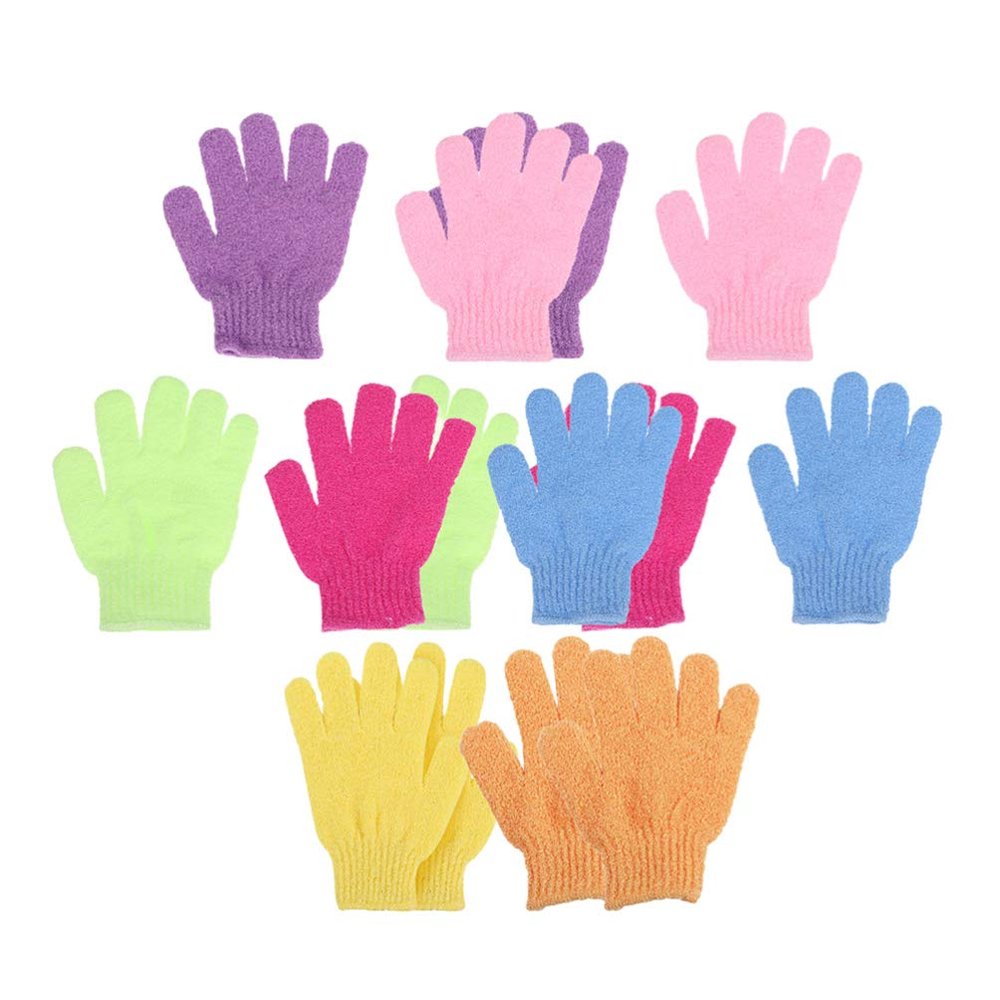EXCEART Bath Scrubber Bath Mitt Exfoliating Gloves, 14pcs Exfoliating Shower Bath Scrub Gloves Exfoliator Glove for Body, Shower, Bath, Scrub and Spa Massage Spa Towel Spa Towels Bath Towels