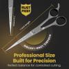 Professional Hair Cutting Scissors - Krisp Shave Japanese Stainless Steel Salon Barber Scissor (7 inch Inch) - Shears for Men's Beard Mustache Women Kids Pets Haircut All Purpose Shear, KSP-784 view 3
