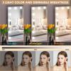 Fenair Large Vanity Mirror with Lights and Speaker Hollywood Lighted Makeup Mirror with Sturdy Base, 18 Dimmable LED Bulbs, 3 Light Colors, USB Charge Port view 2