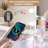 Fenair Large Vanity Mirror with Lights and Speaker Hollywood Lighted Makeup Mirror with Sturdy Base, 18 Dimmable LED Bulbs, 3 Light Colors, USB Charge Port view 4