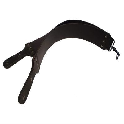 Mountain Mike all black Ninja Bridle Shaving Strop with 6 piece latigo handle