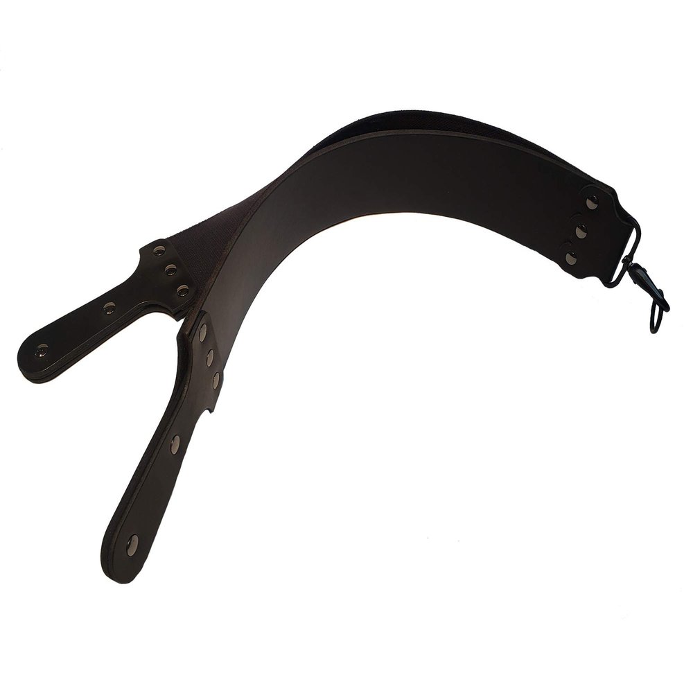 Mountain Mike all black Ninja Bridle Shaving Strop with 6 piece latigo handle