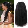 1 Pack 18 Inch Marley Braiding Hair Twists Marley Twist Braids Hair Long Afro Kinky Marley Hair for Butterfly Locs Crochet Hair(1B#) view 1