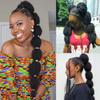 1 Pack 18 Inch Marley Braiding Hair Twists Marley Twist Braids Hair Long Afro Kinky Marley Hair for Butterfly Locs Crochet Hair(1B#) view 3
