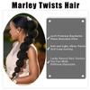 1 Pack 18 Inch Marley Braiding Hair Twists Marley Twist Braids Hair Long Afro Kinky Marley Hair for Butterfly Locs Crochet Hair(1B#) view 4