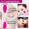 5PCS Silicone Scrubber Set, Lip Scrub Brush, Silicone Face Cleansing Brush, Face Applicator Tool and 2PCS Exfoliating Brushes for Men Women view 2