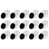 15pcs Black Cap Bottle glass bottles with lids clear plastic containers sample containers Cosmetic Sample Jars Plastic Storage Jars travel lotion Coarse Cereals Container Cream Jar view 3