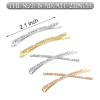 12 Pieces Rhinestone Bobby Pins Decorative Fancy Crystal Hair Clips Shiny Metal X Shaped Barrettes Bling Diamond Wedding Bridal Shower Hair Accessories for Women Ladies Girls (Gold, Silver) view 2