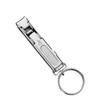 AKOAK 1 Pack Stainless Steel Folding Nail Clippers with Key Clasp Steel Pushing Nail File Mini Thin Nail Clippers Portable Nail Clipper Manicure Tools view 2