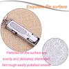 AKOAK 1 Pack Stainless Steel Folding Nail Clippers with Key Clasp Steel Pushing Nail File Mini Thin Nail Clippers Portable Nail Clipper Manicure Tools view 4