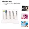 Healifty 10pcs Nail Drill Bits Set Tungsten Grinding for Manicure and Pedicure Lightweight Versatile Suitable for All Nail Polishers for Removing Dead Skin view 4