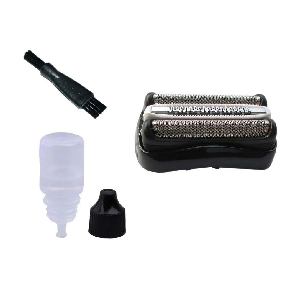 Economical Shaver Replacement Blade Foil Head w/Rozor Shaver Oil+ Clean Brush for Braun Series 3 21B 32B 3090cc 3050cc 3040s 3000S 3020S 3040S 3080S 350CC 370CC 390CC,Cruzer6 