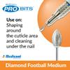 Diamond Football Medium -B7- Bit Four Pack for Nails | B7-4PK view 3