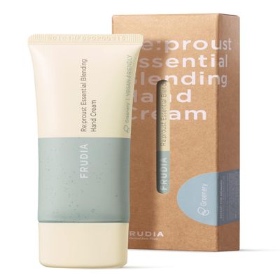 WELCOS FRUDIA Re:proust Essential Blending Hand Cream Greenery | Korean Skin Care Moisturizer & Beauty Products for Women & Men | Travel Size Body Skin Care Products Hand Cream for Dry Skin 1.76 fl oz