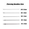 Piercing Needles - LQ 100Pcs 18G Body Piercing Needles Disposable Professional Piercing Needles for Body Ear Navel Nose Lip Nipple (18G 100PC) view 2